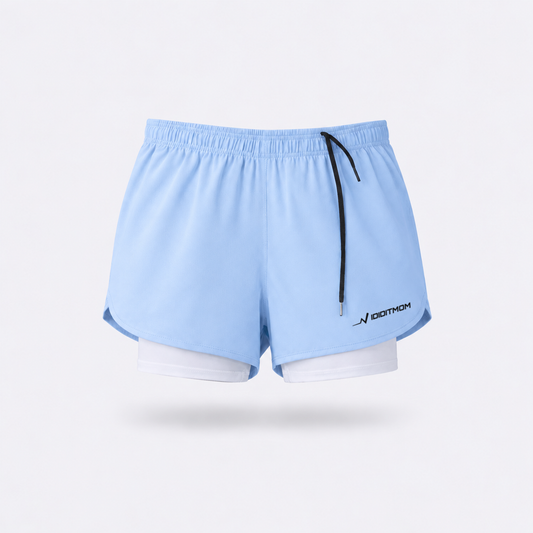 I DID IT MOM Women 2-in-1 Running Shorts