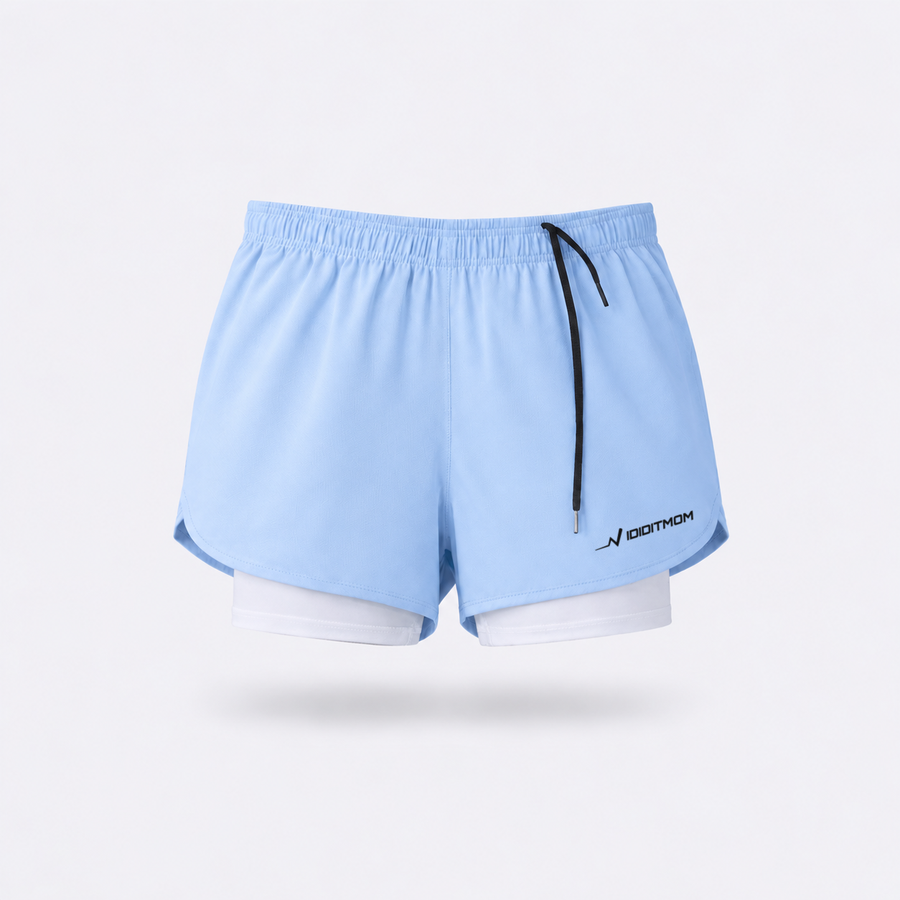 I DID IT MOM Women 2-in-1 Running Shorts