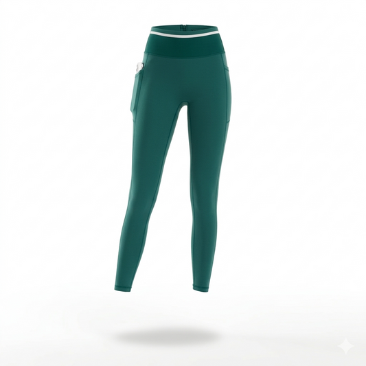 I DID IT MOM Women’s High-Rise Running Tights with Built-In Belt