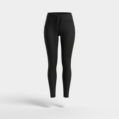 I DID IT MOM Women’s High-Rise Running Tights with Built-In Belt