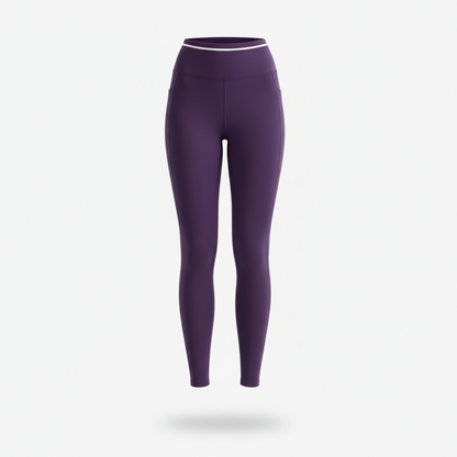 I DID IT MOM Women’s High-Rise Running Tights with Built-In Belt